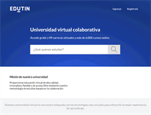 Tablet Screenshot of edutin.com